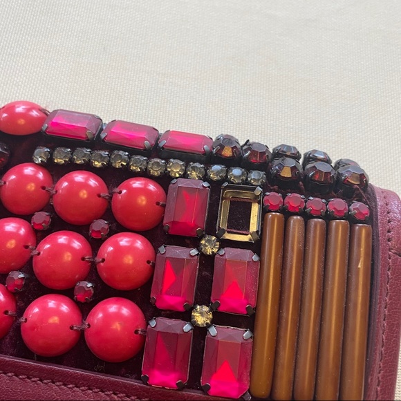 Maliparmi Leather Clutch Purse Bag